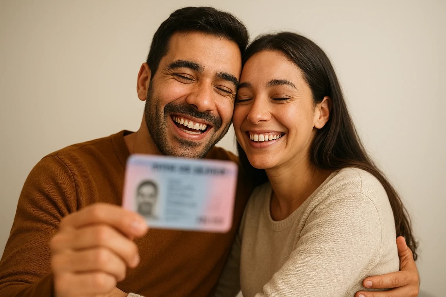 Person working on their residence permit application